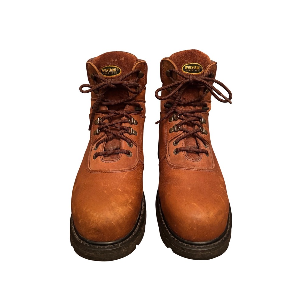 Wolverine Men's Brown Leather Work Boots 13W EH ASTM Certified